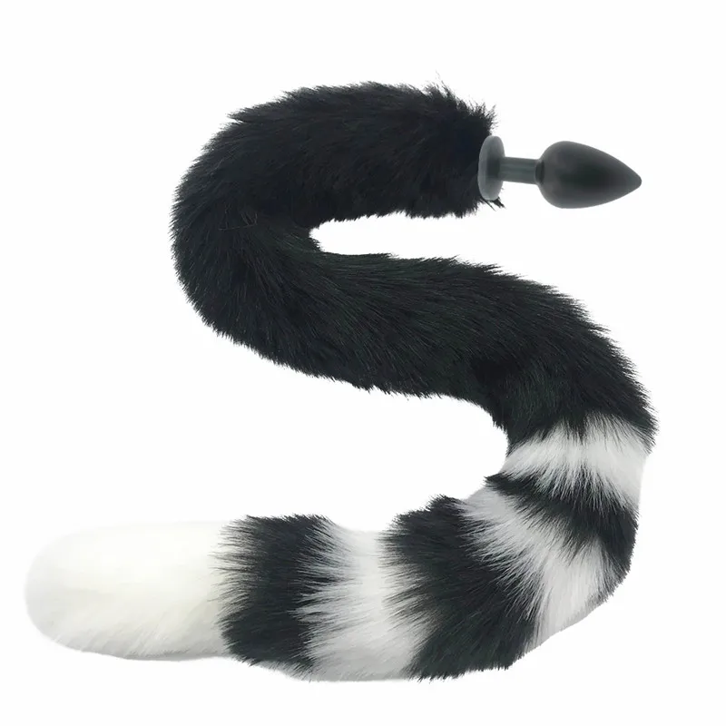 80cm Long Fox Tail Silicone Anal Plug Butt Sex Toys Plugs Cosplay Accessories Crawls Paws | Красота и здоровье
