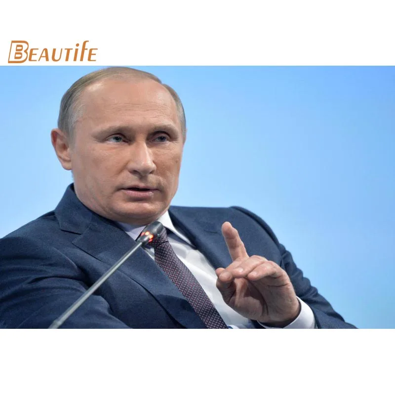 Новое поступление Владимира Путина плакат ткань Шелковый украшения дома