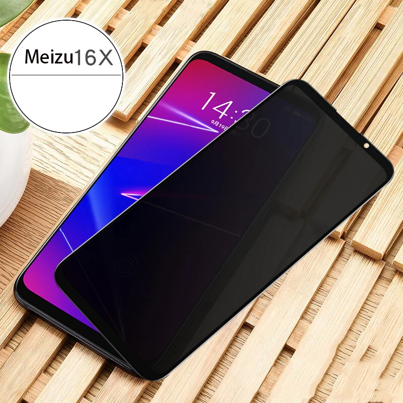 EXUNTON полное покрытие анти-шпионское антибликовое закаленное стекло для Meizu 16S 16 TH 16X анти-шпионская Защитная пленка для экрана