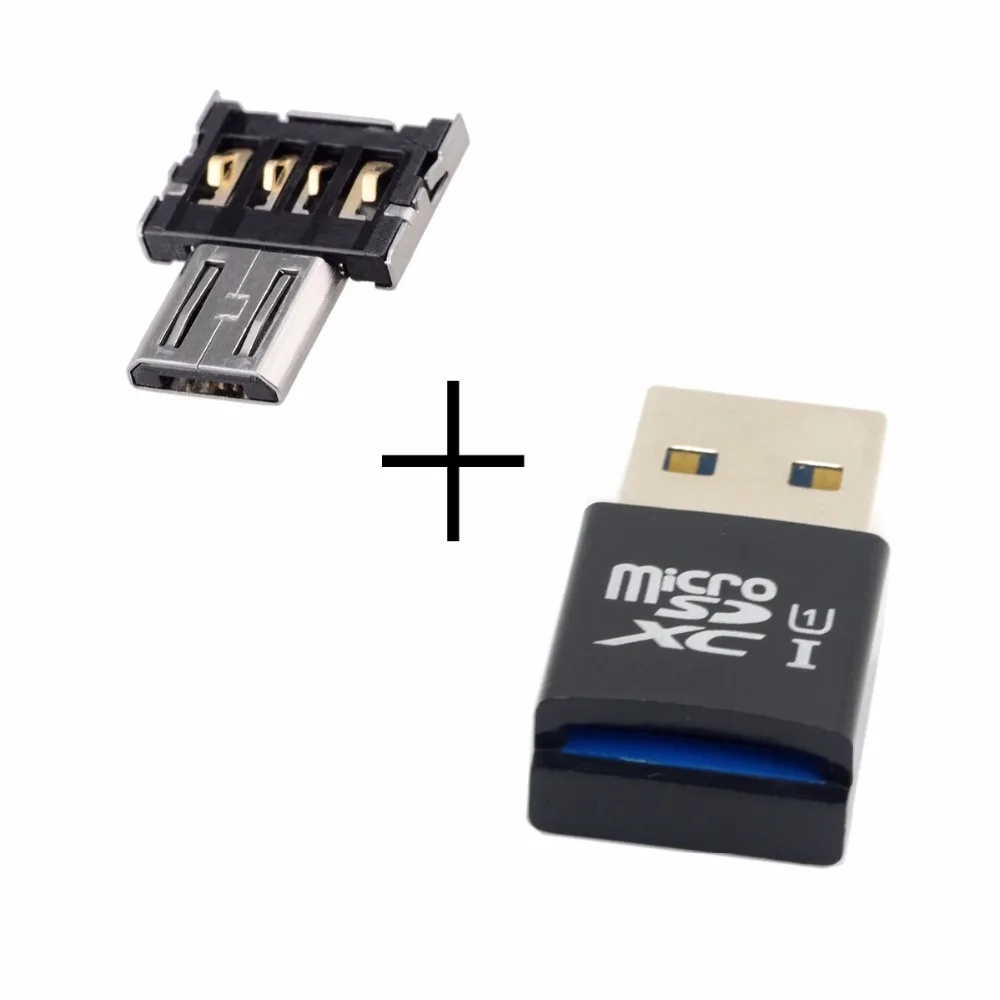 

CY Mini Size USB 3.0 to Micro SD SDXC TF Card Reader with Micro USB 5pin OTG Adapter for Tablet / Cell Phone