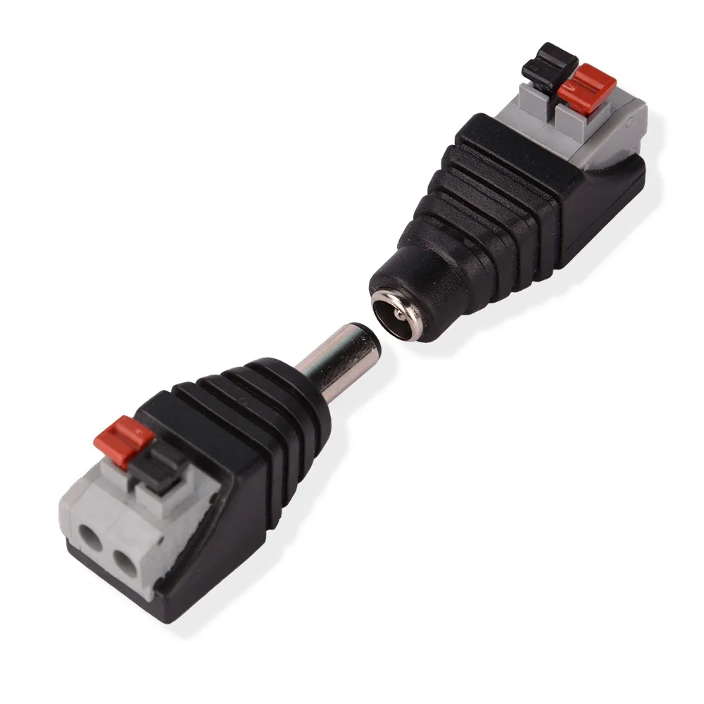 

10pcs/lot Led connector, DC male Plug Jack cctv Adapter LED Strip Light Connector