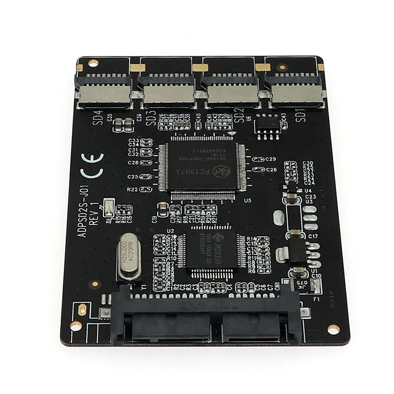 Оптовая продажа 4 Micro SD к Sata карта адаптер x TF памяти SATA SSD + RAID|Платы расширения| |