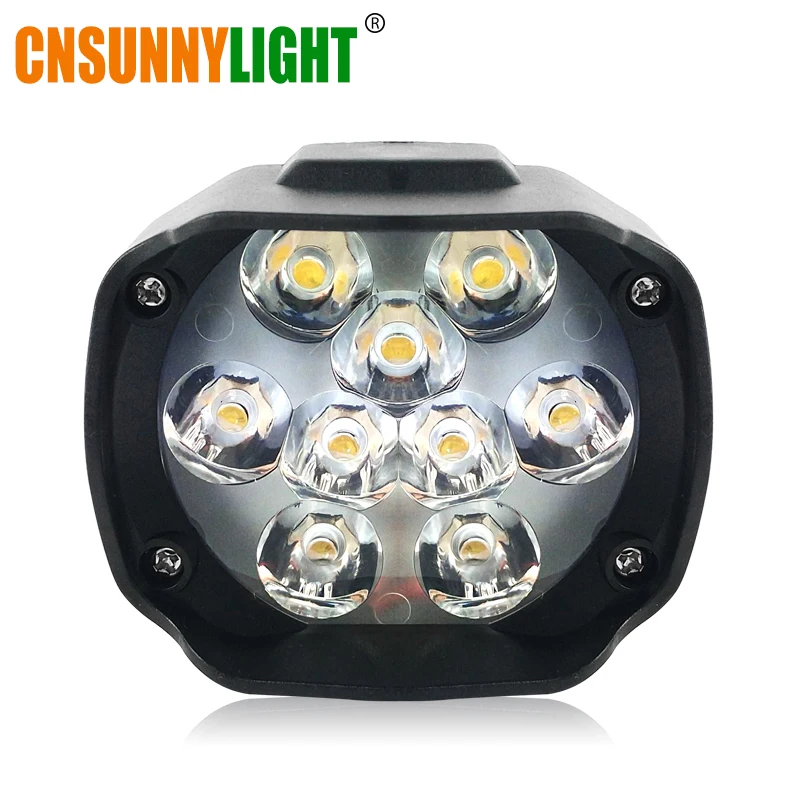 Cnsunnylight супер яркий высокой Мощность 6 Вт мотоцикл свет туман пятно Белый фар