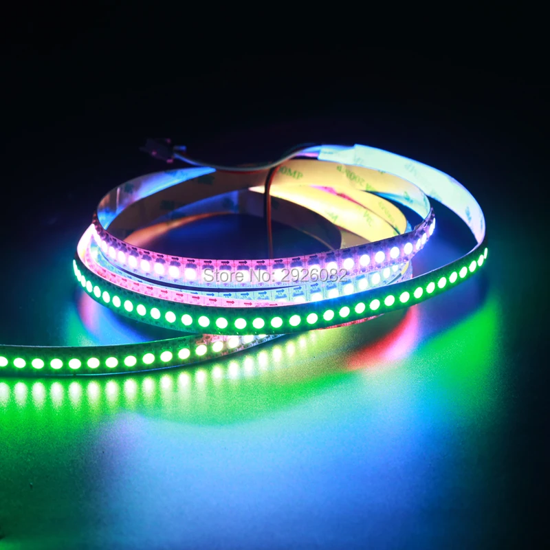 

1M 100LEDs/m WS2812B LED Strip WS2811 RGB 5050 SMD WS2812 Digital Flexible Tape Pixel Light TV 5V White/Black PCB IP20/IP65/IP67