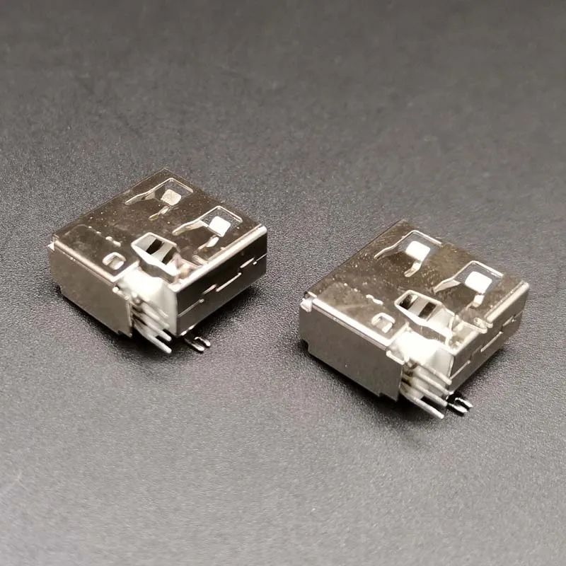 10 шт. USB2.0 AF опускающаяся боковая вставка с коротким корпусом 14 0 90 Степень