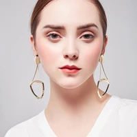 2018 new earrings for waman drop earrings jewelry silver plated post ear shiny plated party girl earring high polished wholesale