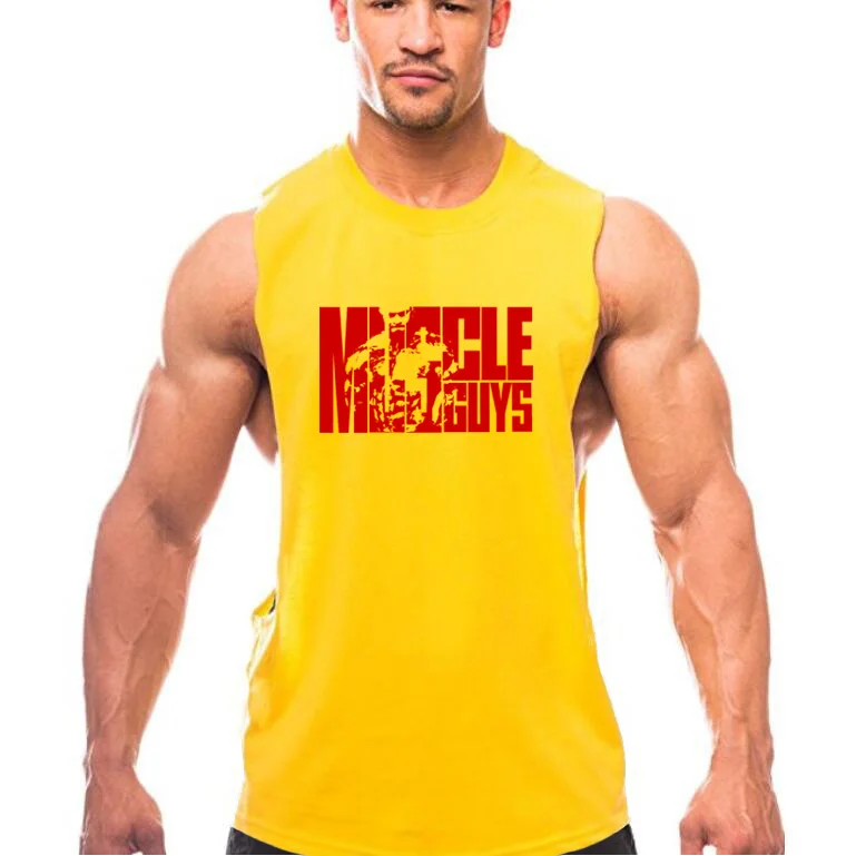 Muscleguys одежда 2020 летние мужские майки модные с круглым вырезом без рукавов