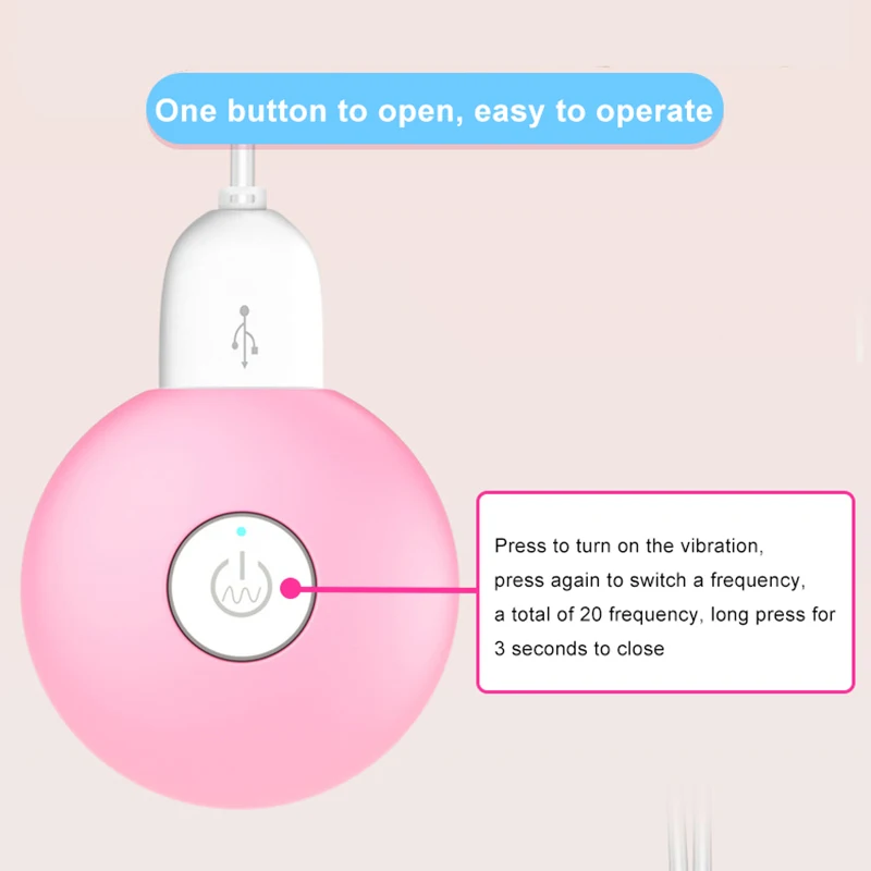 Секс игрушки Usb вибратор двойной прыжок яйцо силиконовая присоска для сосков