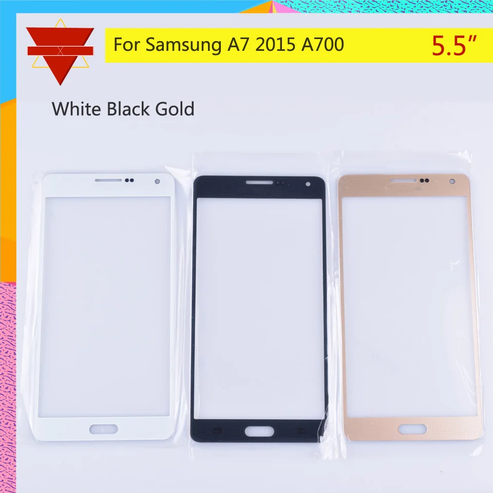 10 шт./лот для Samsung Galaxy A7 2015 A700 A7000 A700H A700F A700FD сенсорный экран передняя панель