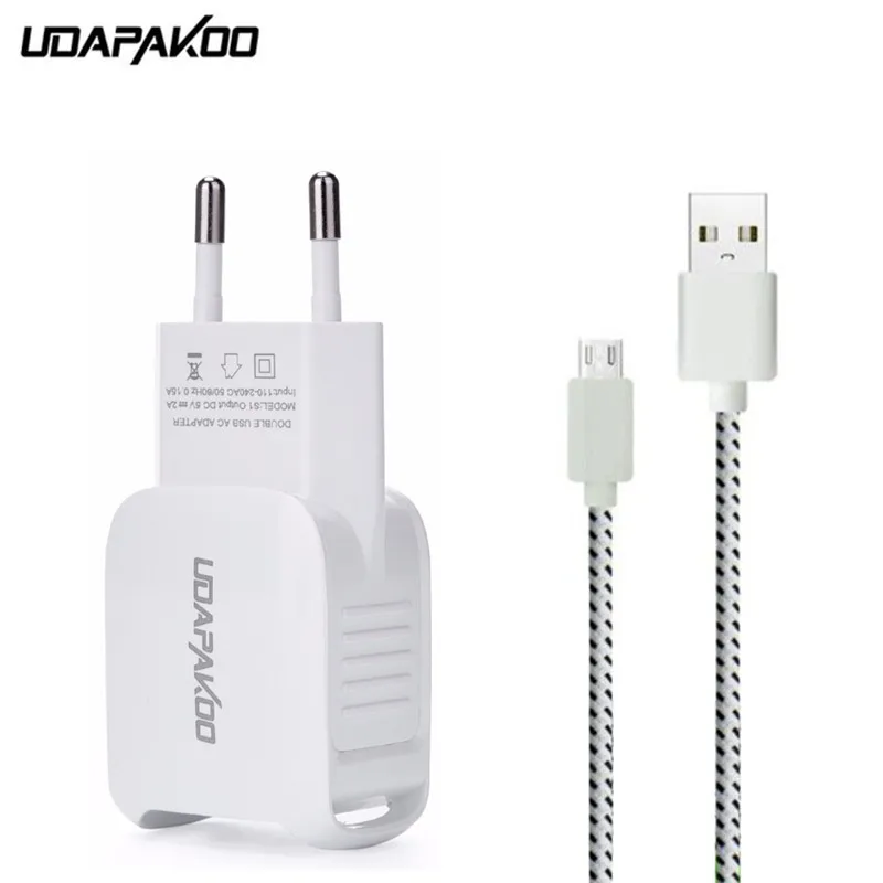Зарядный кабель Udapakoo нейлоновый micro usb + 5 В 2 А зарядное устройство USB для samsung Galaxy a3