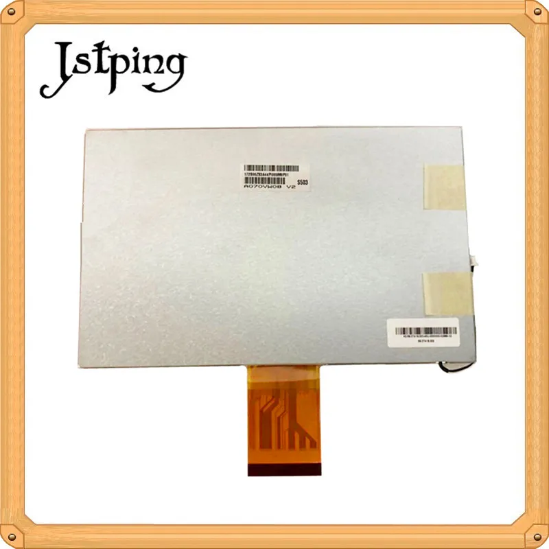 Jstping 7-дюймовый 60 контактный 800*480 TFT Автомобильный DVD GPS ЖК-экран для AUO A070VW08 V2 LCD s