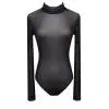 Женский облегающий трико-комбинезон облегающие сетчатые тонкие прозрачные