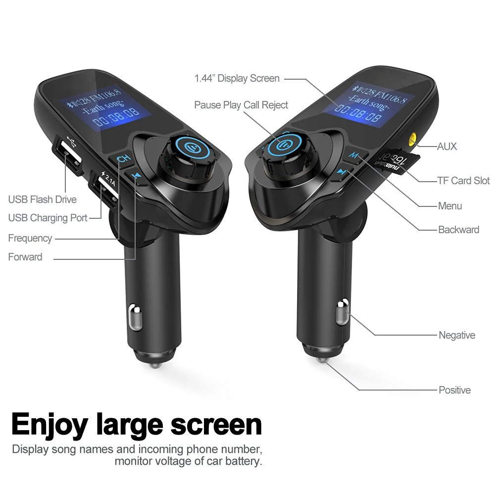 Автомобиль Mp3 плеер Беспроводной Bluetooth Fm передатчик Модулятор HandsFree
