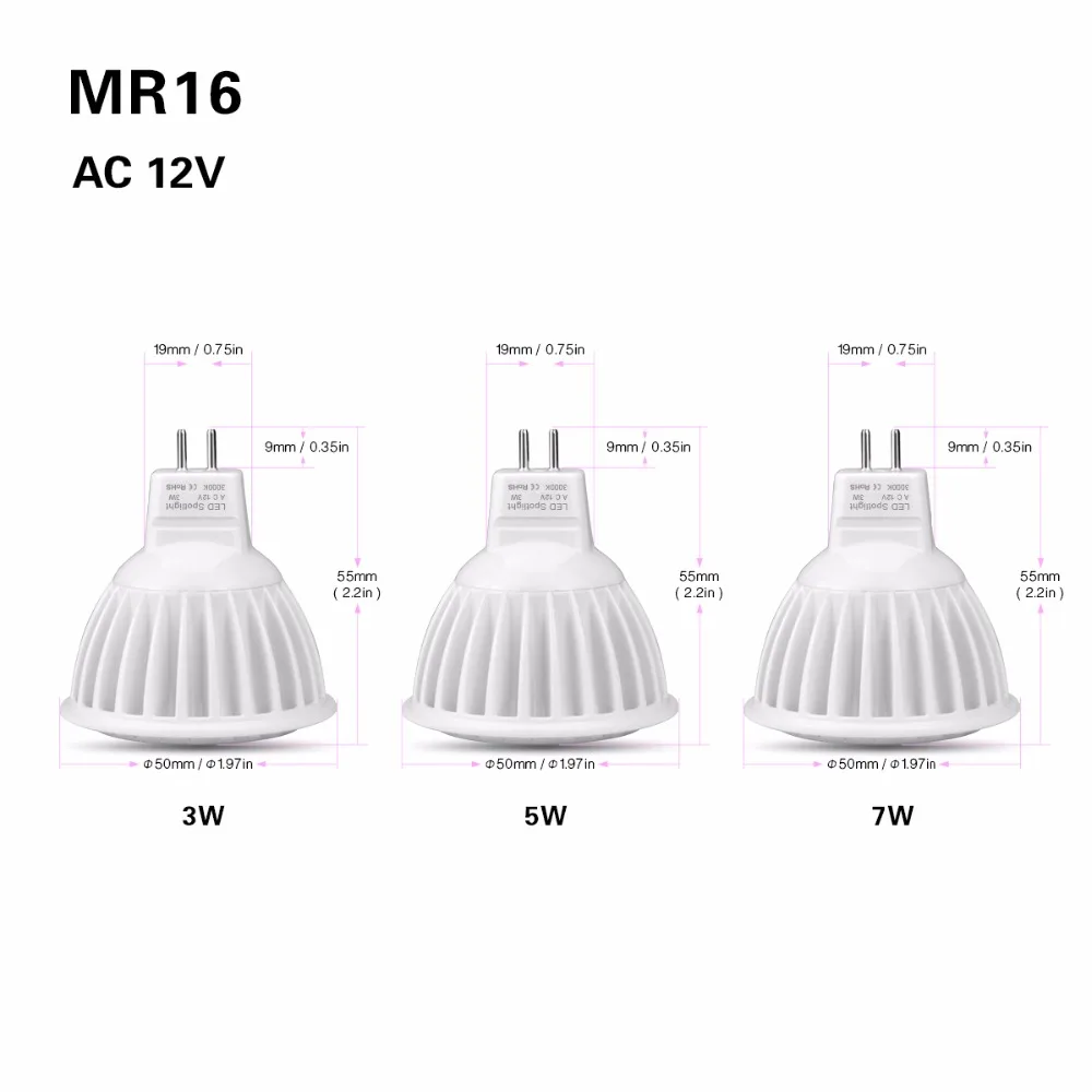 Светодиодный алюминиевый Точечный светильник GU10 MR16 GU 10 220 В 110 GU5.3 точечный 12