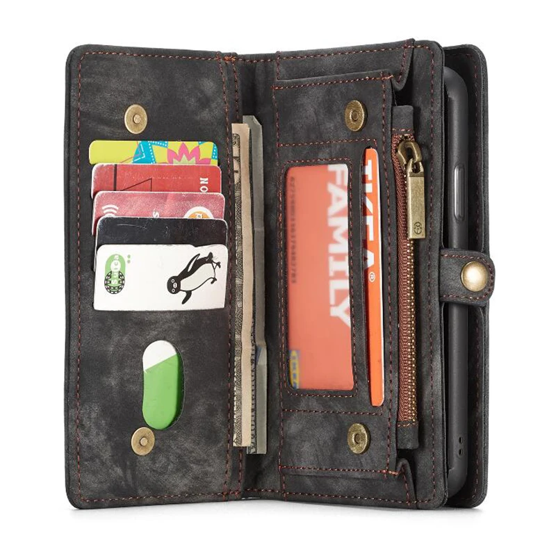 Genuine Leather Case For Samsung Galaxy S9 S 8 Plus Note Multi-function card Flip wallet Wallet Luxury Quality All inclusive | Мобильные