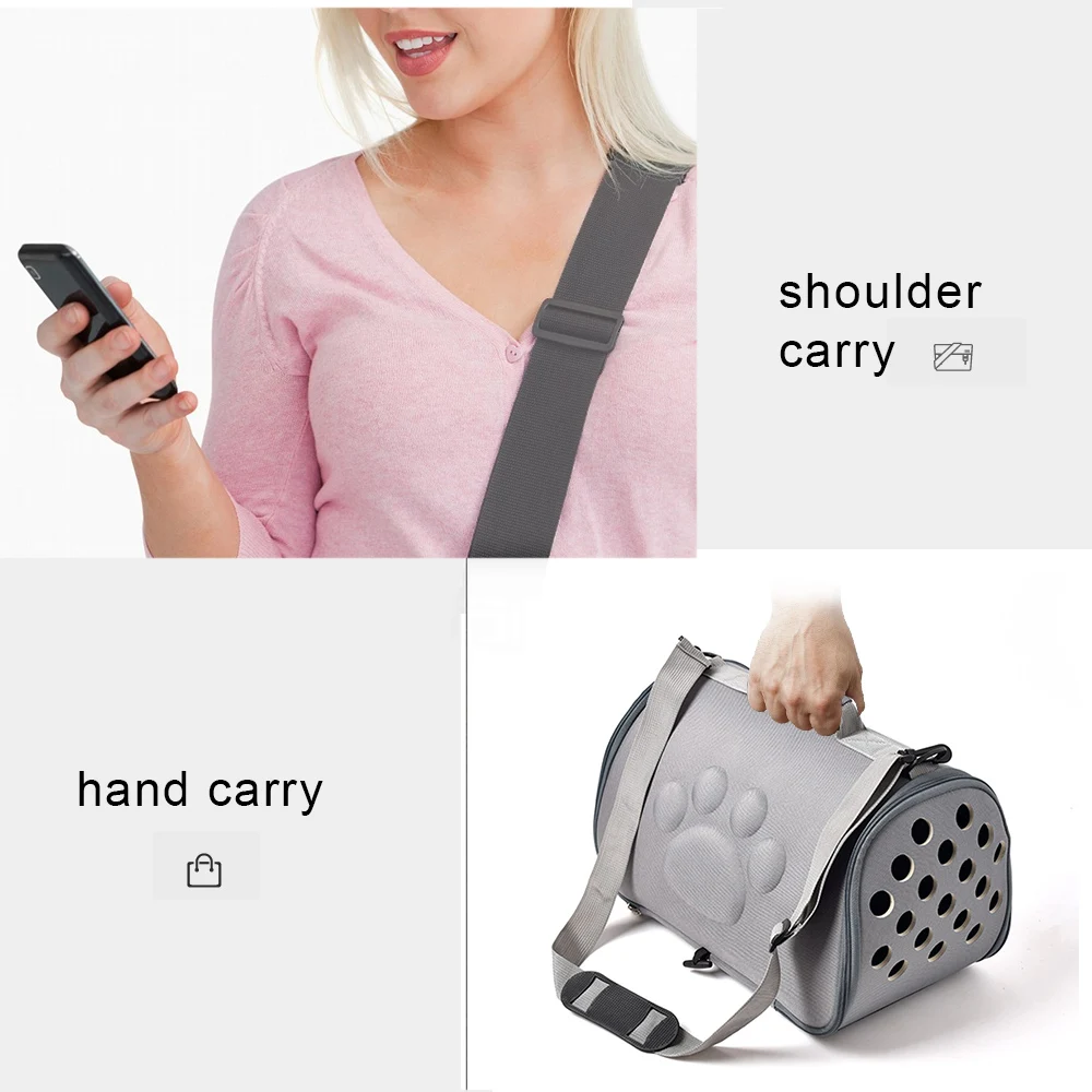 Воздухопроницаемая переноска для домашних питомцев из ЭВА собак и кошек вес до 18