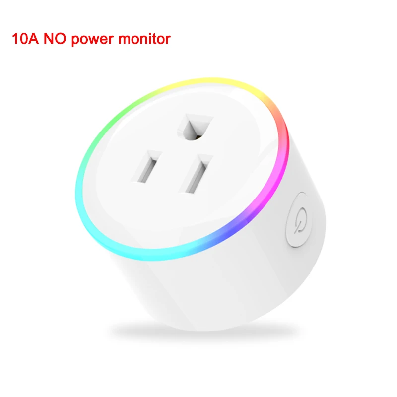 US plug Lonsonho Wifi умная розетка Tuya умная розетка Smartlife EU Франция США AU Великобритания Польша Корейская вилка совместимый с Alexa Google Home Mini - Цвет: US plug