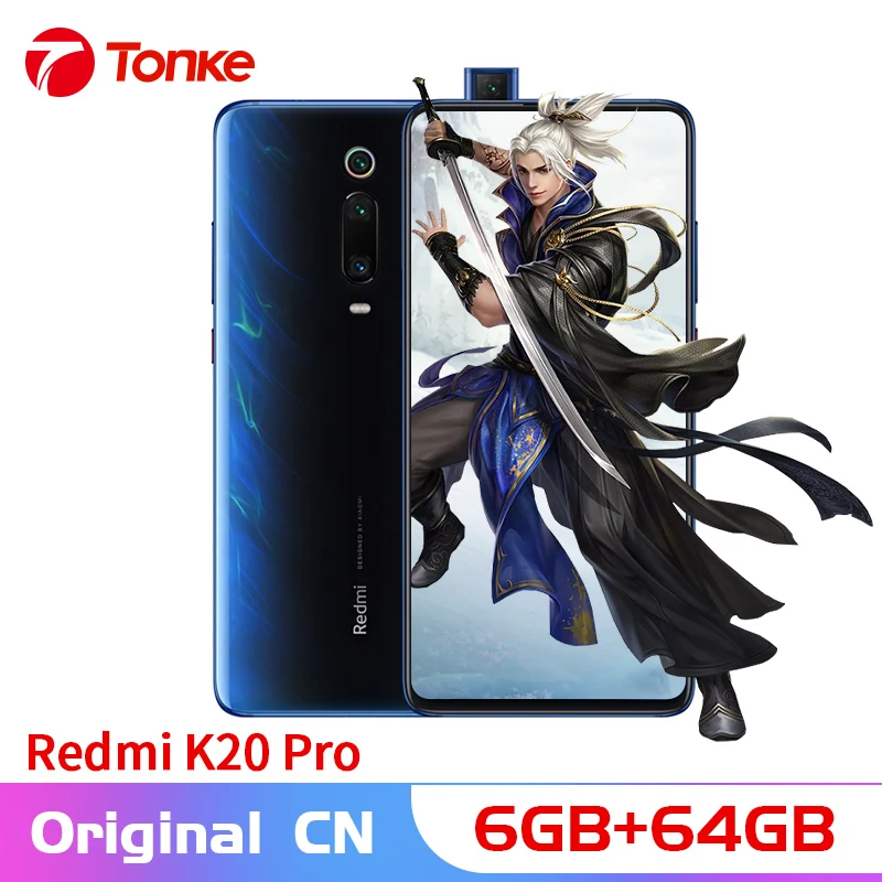 CN rom, Xiaomi Redmi K20 Pro, 6 ГБ ОЗУ, 64 Гб ПЗУ, Восьмиядерный процессор Snapdragon 855, 6,39 дюйма, FHD, полный экран, 48 МП, тройная камера