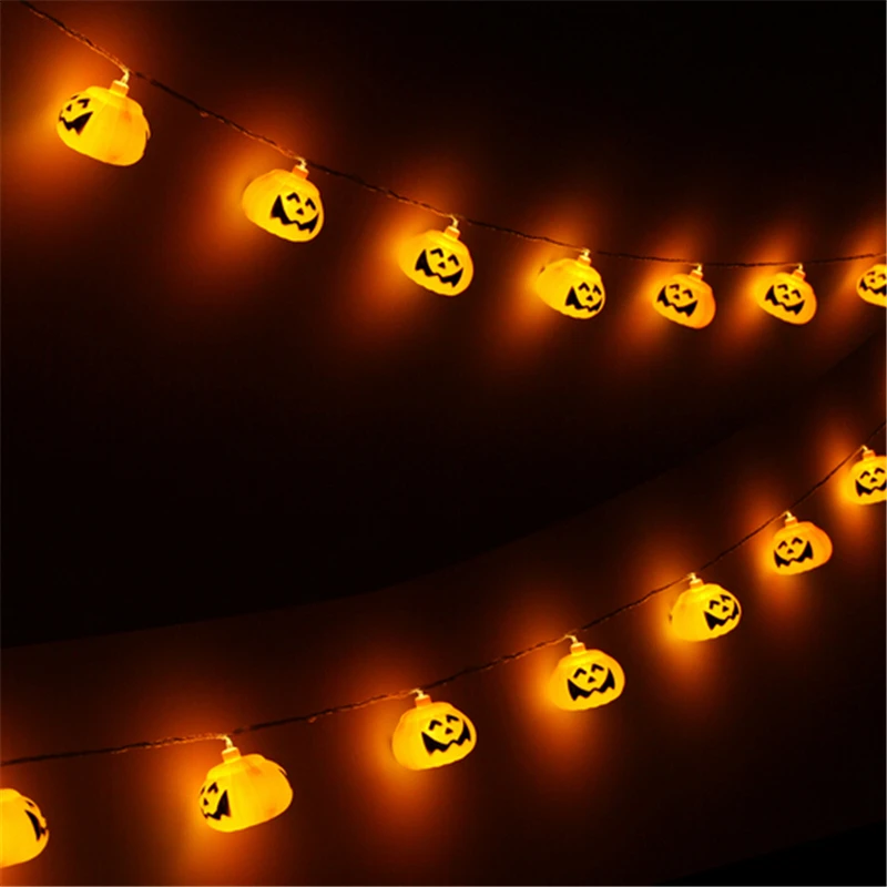 СВЕТОДИОДНАЯ Гирлянда в виде тыквы 2 6 м 16 держателей ламп | Лампы и освещение