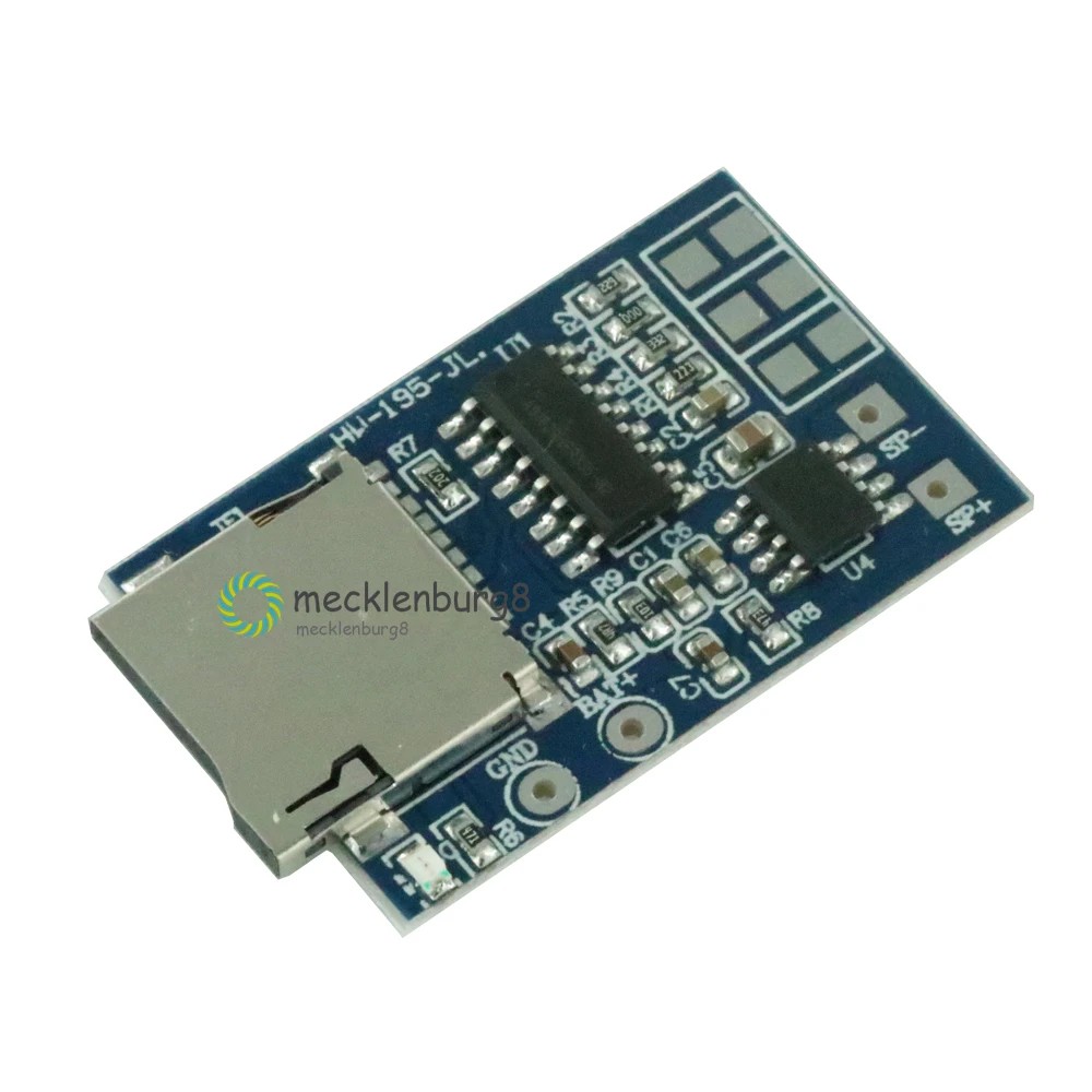 Mp3 плеер GPD2846A с TF картой Плата декодера Микс моно модуль усилителя 2 Вт поддержка