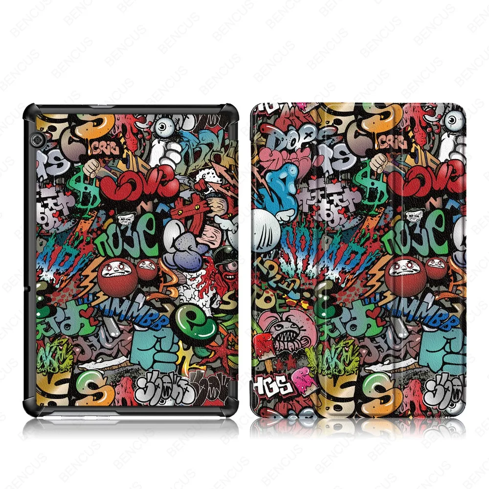 Ультратонкий чехол из искусственной кожи для huawei MediaPad T5 AGS2-W09/L09/L03/W19 10," чехол-подставка для планшета huawei T5 чехол