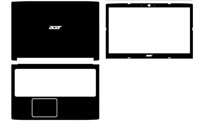 Ноутбука Углеродного Волокна Виниловые наклейки кожи крышка для Acer Aspire A515 51 51G 15