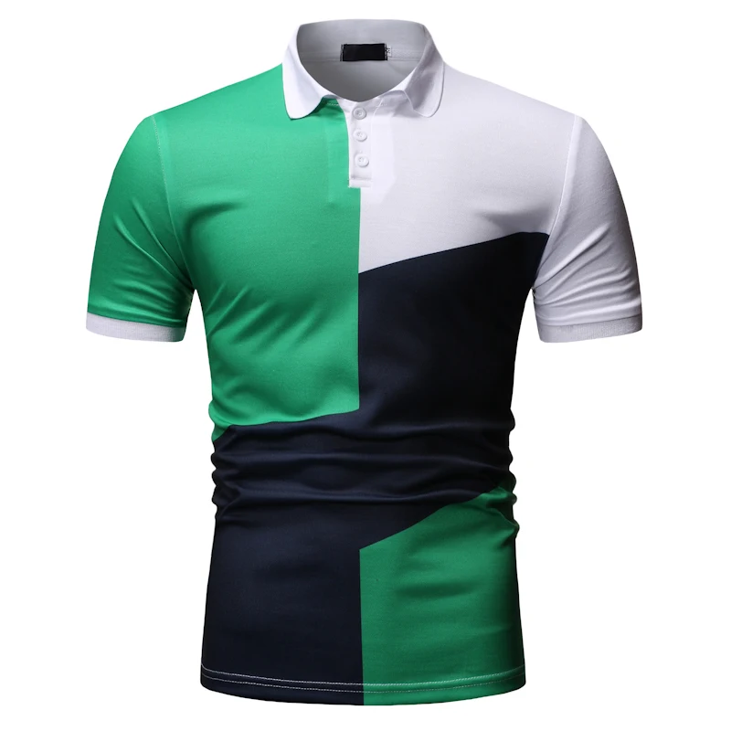 MOGU плюс Размеры 3XL короткие Для мужчин поло Slim Fit дышащая Гавайский Camisa поло короткий рукав модные поло рубашки