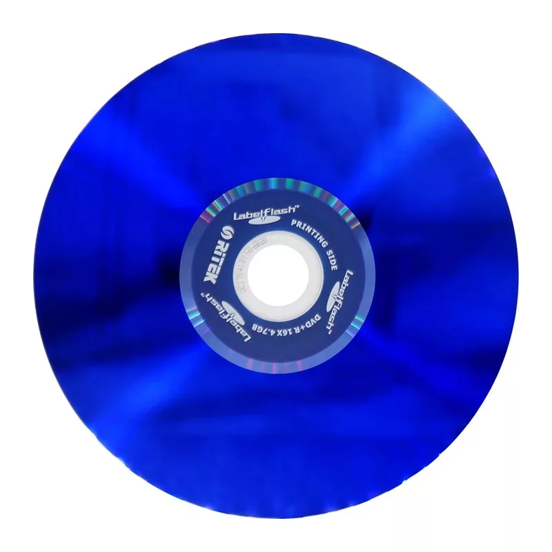 

Wholesale 5 discs Less than 0.3% Defect Rate Labelflash 4.7 GB Blank Blue DVD+R Disc