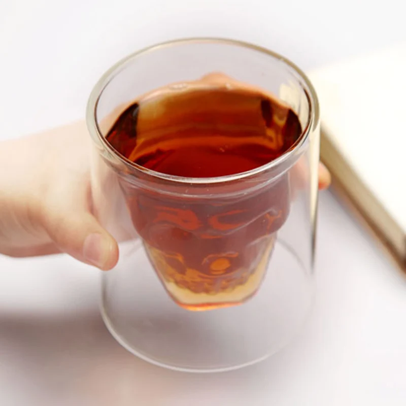 Двойное использование хрустальный череп выстрел стеклянные пиратские чашки