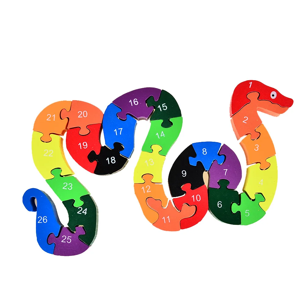 Деревянные пазлы с цифрами и 26 алфавитов детская игрушка ABC / 123|wooden jigsaw puzzle|puzzle