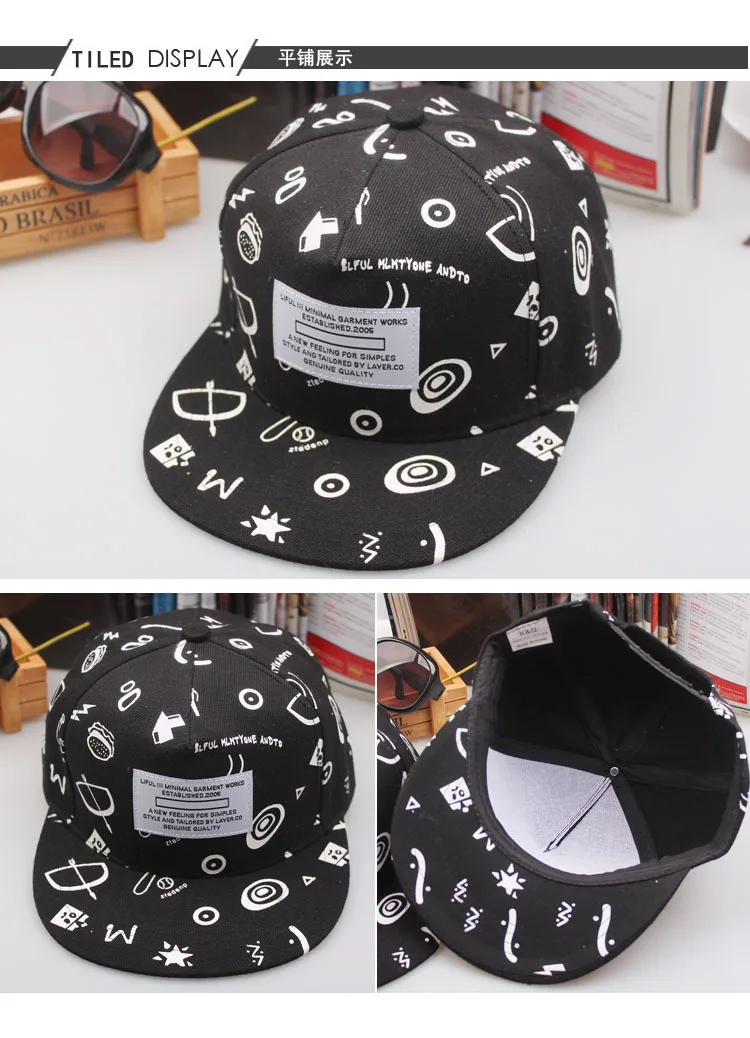 Fashion Summer women white baseball Cap Pattern Hat Snapback Sport female embroidered flat cap unisex | Аксессуары для одежды