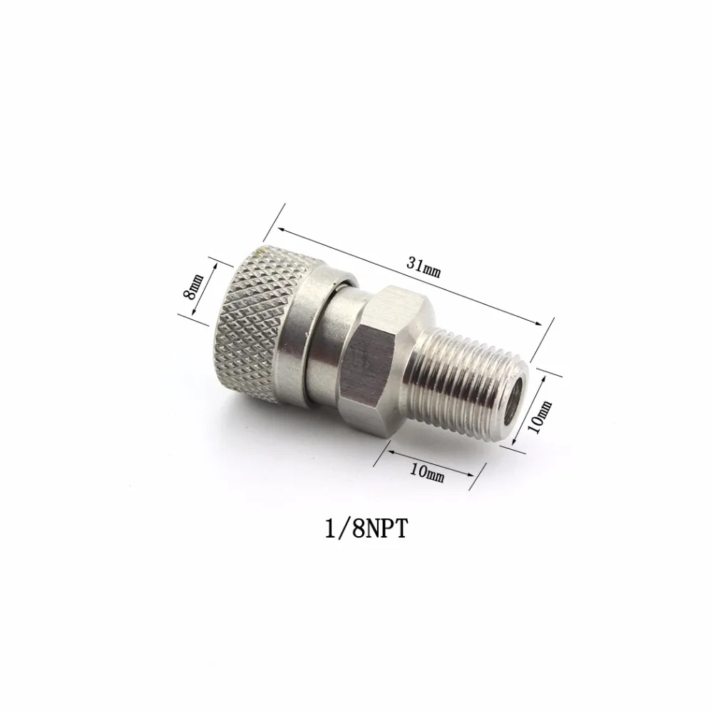 3 шт. = 1 лот PCP Airforce Пейнтбол 1/8NPT 8 мм заполните ниппель муфта мужской Quick Disconnect