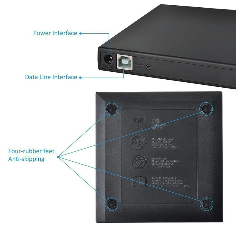 Привод Blu-ray тонкий USB 2 0 размыкательная горелка устройство для записи CD/DVD RW Blu-Ray
