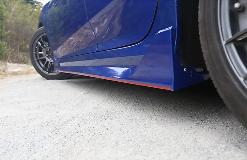 Автомобильный гоночный автомобильный Стайлинг боковые юбки Боди Комплект