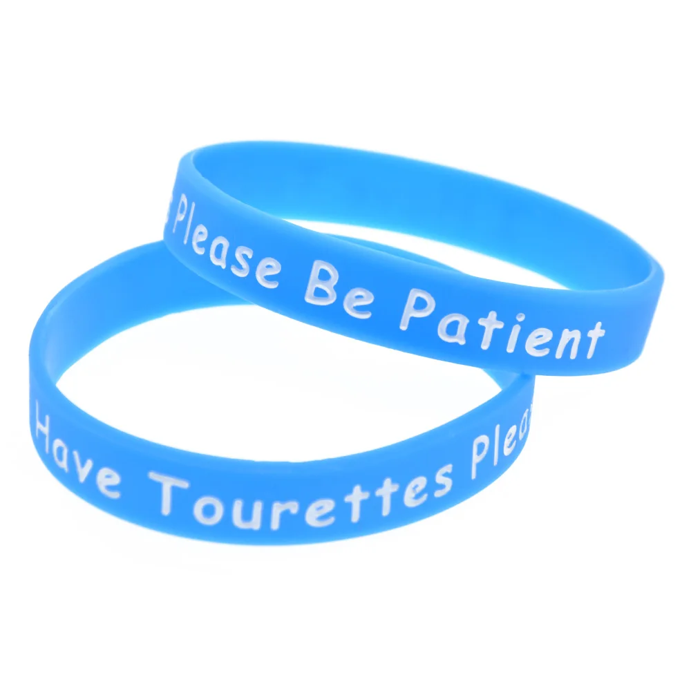 OBH 1 шт. у меня есть Tourettes пожалуйста проявите терпение силиконовый браслет для
