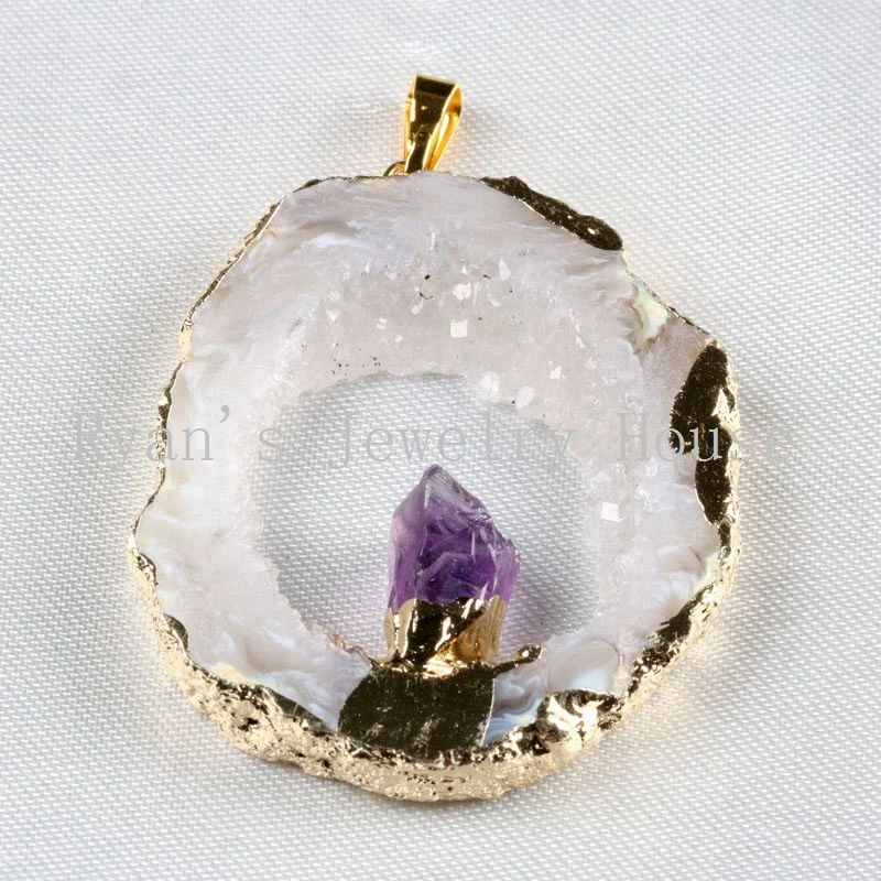 5 шт. золотистая Друза с агатами и аметистами|agate geodes|agate druzydruzy geode agate |