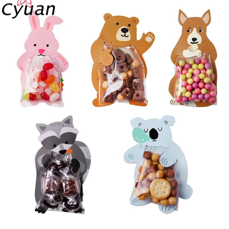 Baby Shower Favor Woodland Zoo мешок для конфет на вечеринку мини подарочная сумка день