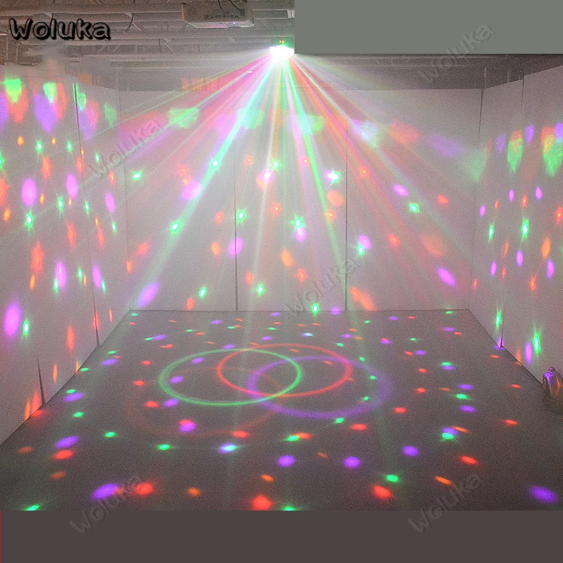 DMX512 Magic Ball 6 Colors LED Disco Light Party Laser DJ lighting Effect Club Flash Bar Sound Control CD50 W01 | Лампы и освещение
