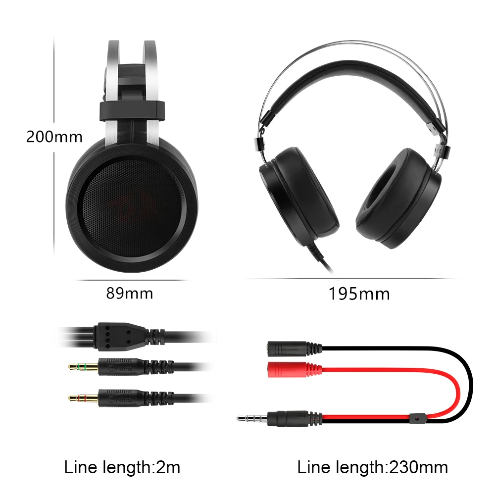Redragon SCYLLA H901 Игровые наушники геймер Surround Pro Проводная компьютерная стерео