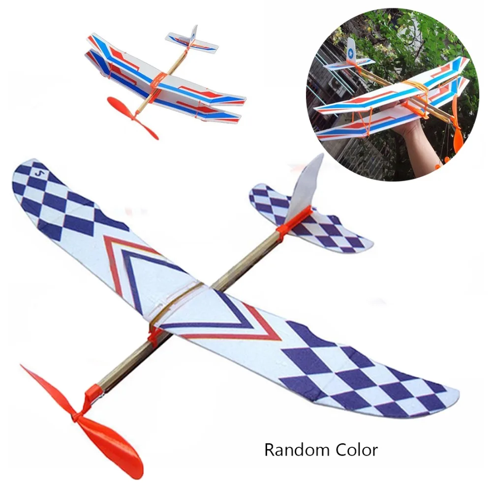 2020 New Arrival Hot Sale Simple Elastic Rubber Band Powered DIY Foam Plane Model Kit Aircraft Educational Toy | Игрушки и хобби