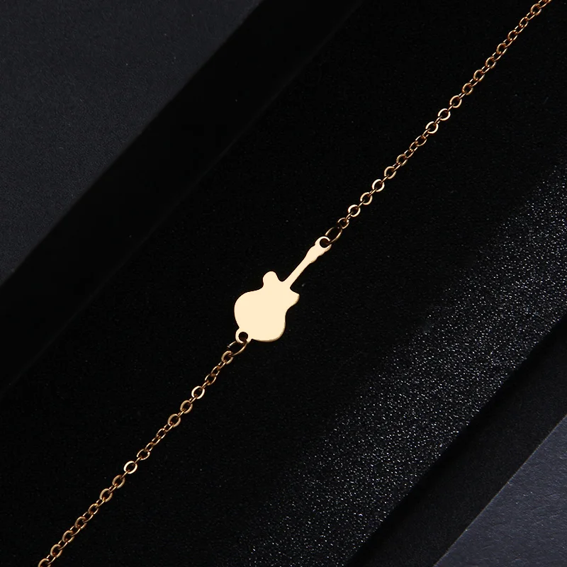 DOTIFI Stainless Steel For Women Guitar Bracelet Gold and Silver Color Pulseira Feminina Lover Engagement Jewellery | Украшения и
