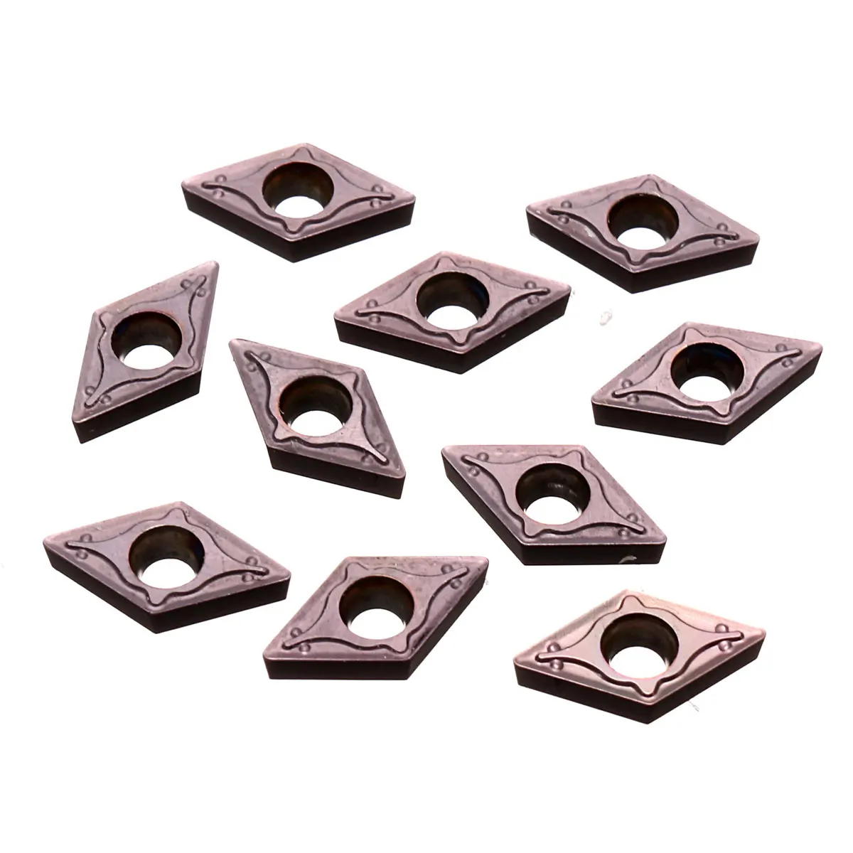 

1/10Pcs DCMT070204-EM YBC205 Carbide Insert Boring Bar Turning for Stainless Steel DCMT0702 Tool Holder Inserts