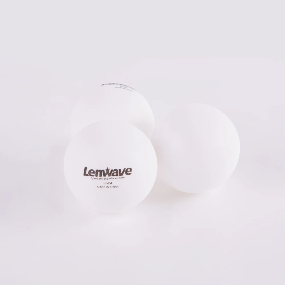 60 шт./компл. Бесплатная доставка Lenwave марки ПВХ настольным теннисом Желтый Белый