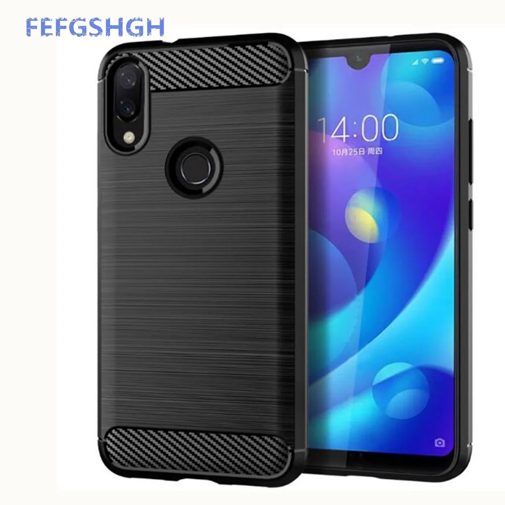 Чехол из углеродного волокна для Xiaomi Mi Play резиновые силиконовые чехлы телефонов