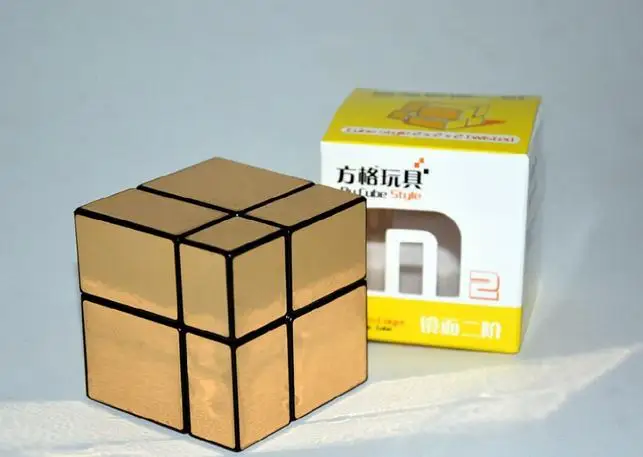 Новый зеркальный куб FangGe 2x2 2 шт./лот бесплатная доставка блок 2x2x2 мир два