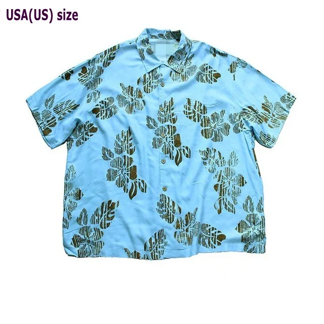 Три Цвета Пляжные рубашки район в гавайском стиле с короткими рукавами и принтом