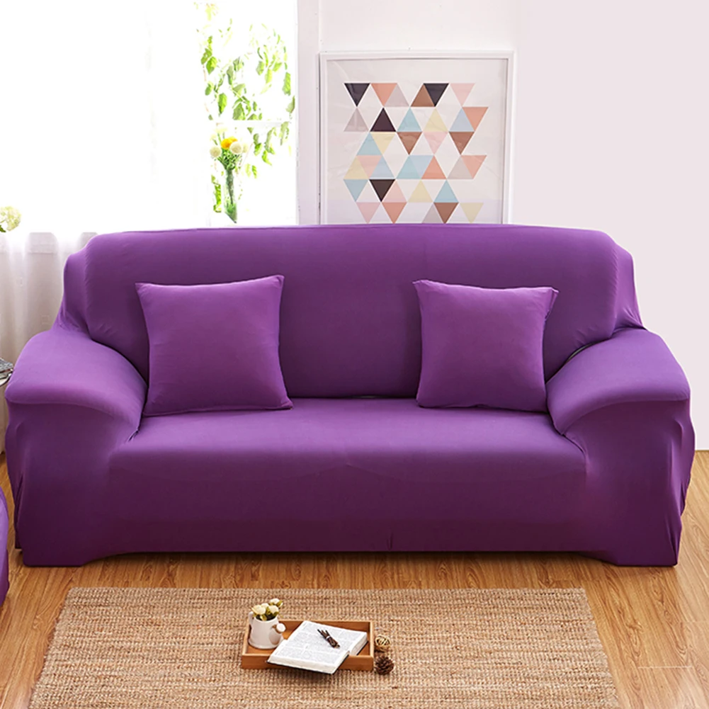 Solid Color Elastic Sofa Wrap Full Cover Anti-Slip Couch Cases Protector Decor | Дом и сад