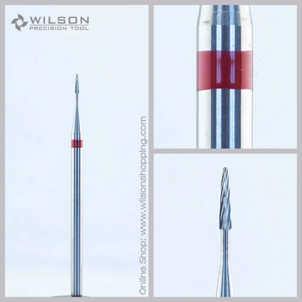 Plain Cut - Fine(5000803) - ISO 133 - Tungsten Carbide Burs - WILSON Carbide Nail Drill Bit&Dental Burs