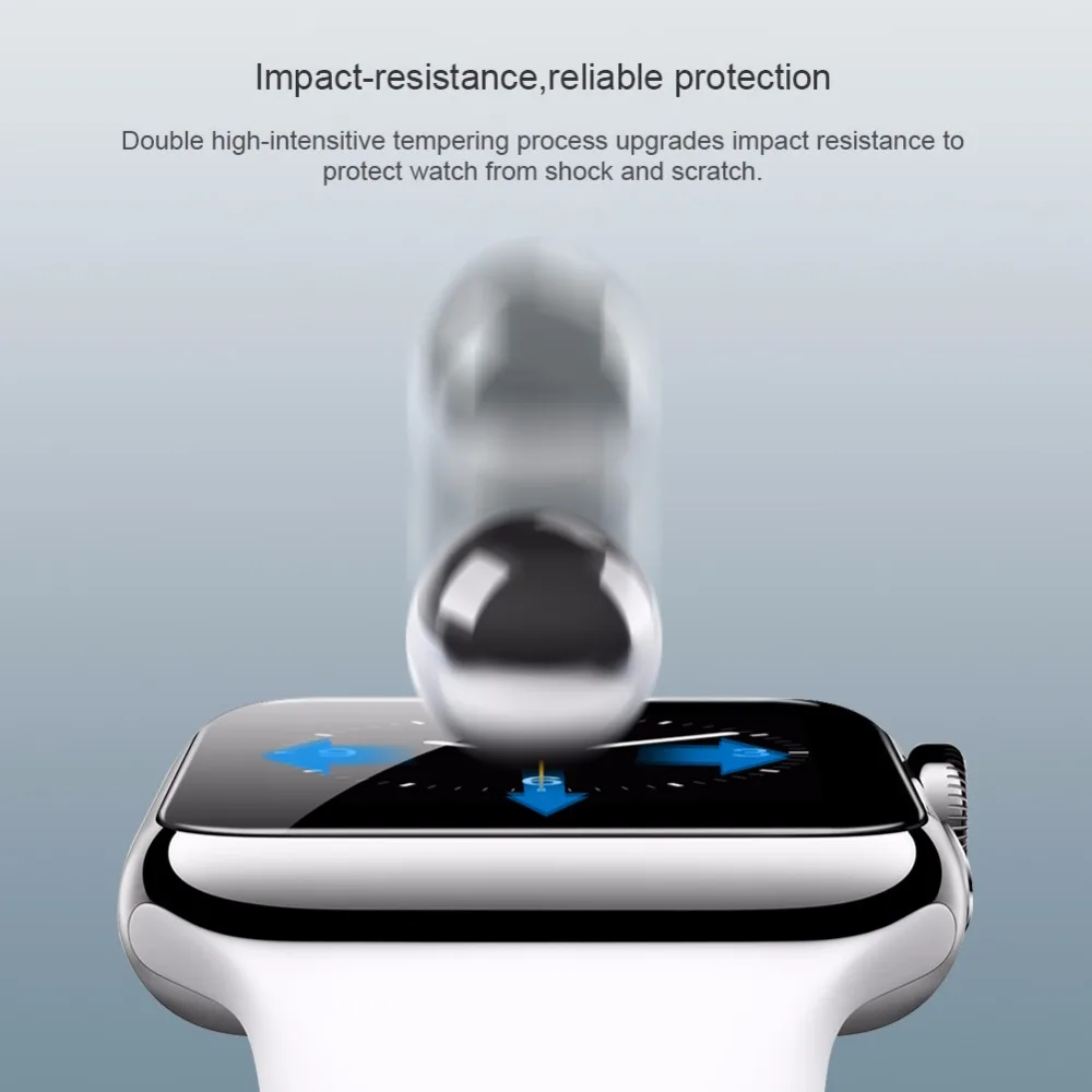 Защитное стекло Nillkin для Apple Watch Series 4 40 мм 44 iWatch 3 2 1 38 42 3D DS + Max Защитная пленка с