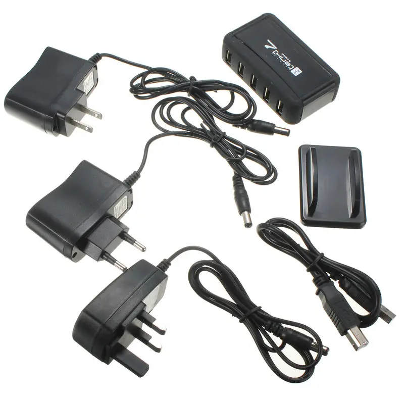 Универсальный высокоскоростной 7 портов USB 2 0 Multi хаб расширения/сплиттер с